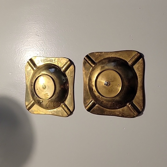 Brass Trinket Dishes Pair - Picture 2 of 2